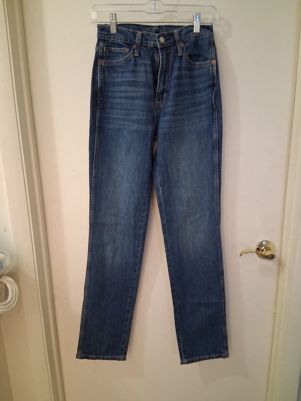Arizona Jean Company High-Rise 90's Straight Leg Jeans - Blue